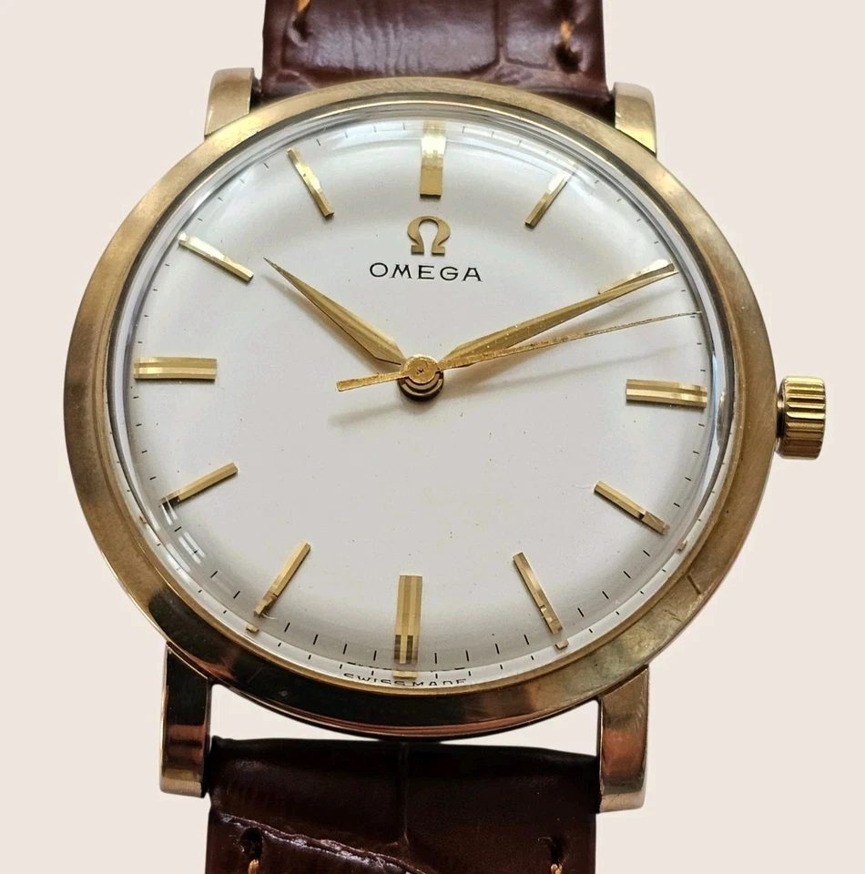 Reloj Omega vintage de oro macizo de 9k de cuerda manual para hombre Cal 520 ... - Imagen 3 de 4