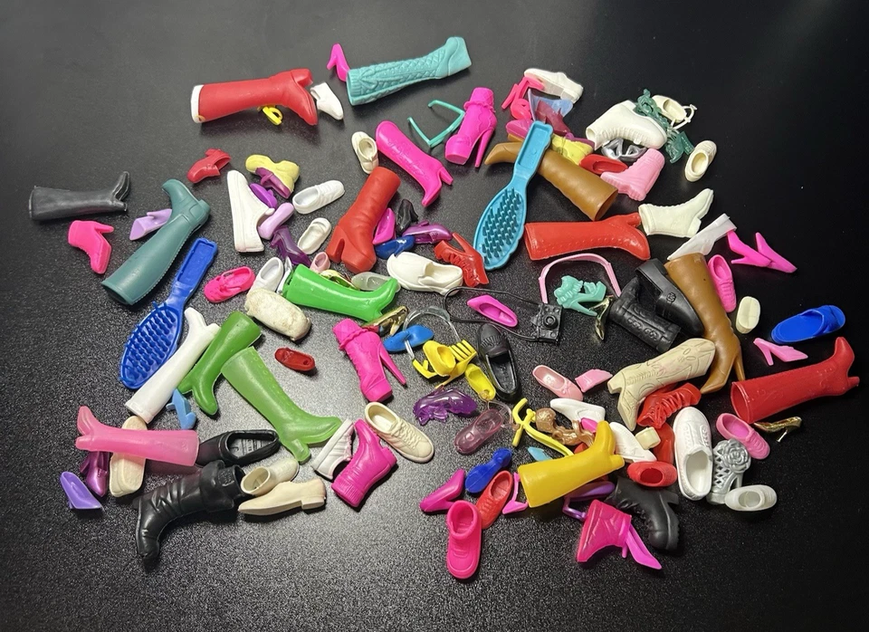 Vintage to NOW~ Barbie Ken & Friends ~BOOTS & SHOES Lot A~ Pairs Singles DAMAGED - Image 4 of 4