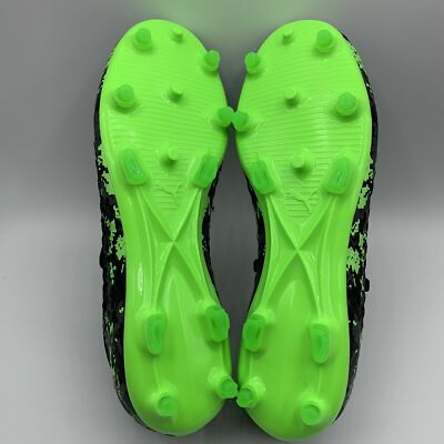 Puma Future 19.3 Netfit Fg Ag Soccer Cleats Black/Green Mens  display picture 2