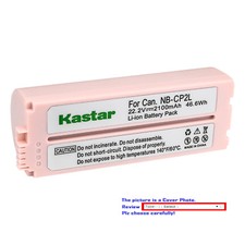 Kastar Battery Replace for Canon Original CG-CP200 NB-CP1L NB-CP2L CP1LH NB-CP2L