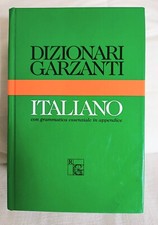NUOVO Dizionario Garzanti di italiano Con grammatica essenziale in appendice