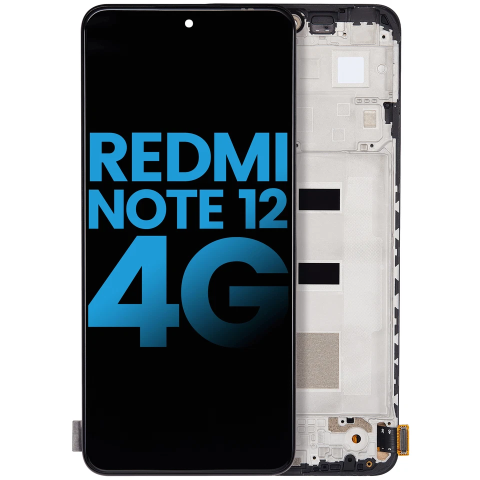 LCD Assembly W/Frame For Xiaomi Redmi Note 12 4G (Aftermarket: Incell) - Image 2 of 4