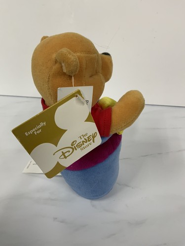 Disney Store Winnie The Pooh Slammer Plush Beanie Soft Toy 7” With Sound NEW - Picture 5 of 10