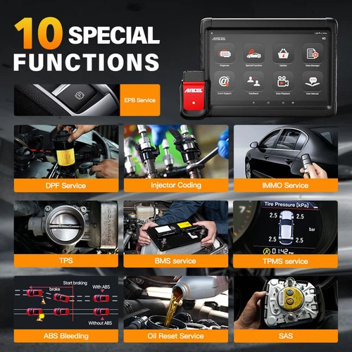 Ancel X6 Bi-directional OBD2 Scanner Bluetooth Car Diagnostic Tool Full System - Picture 7 of 18