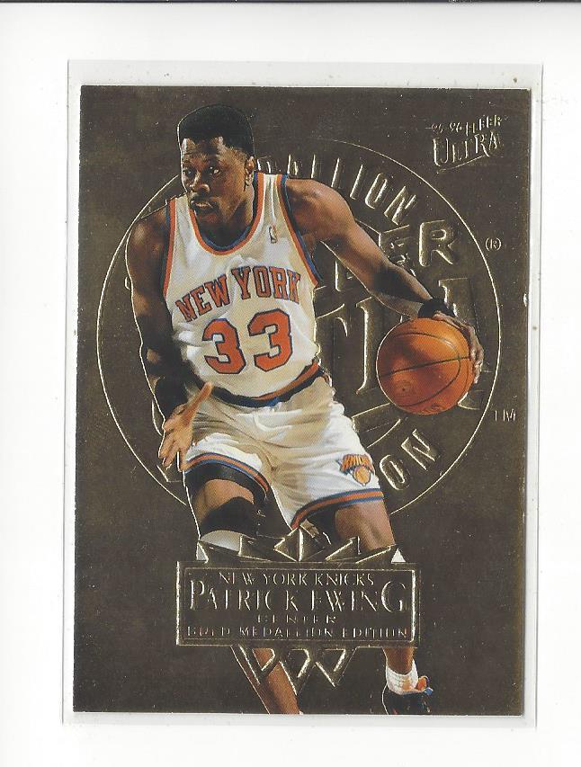 1995-96 Ultra Gold Medallion #117 Patrick Ewing Knicks