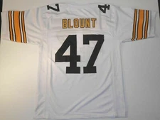 UNSIGNED CUSTOM Sewn Stitched Mel Blount White Jersey - M, L, XL, 2XL, 3XL