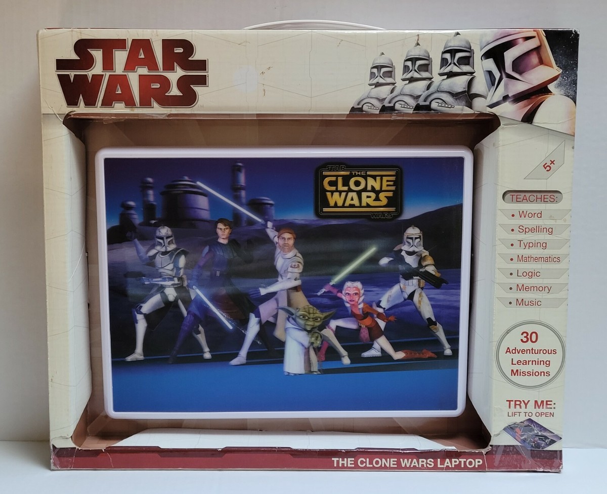 Star Wars Clone Wars Laptop 2009 RARE RED BOX VERSION CIB NRFP