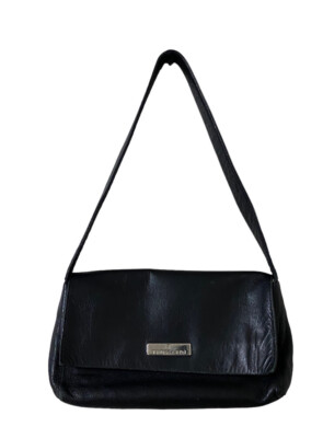 TRUSSARDI For Women Shoulder Bag Soft Black Leather