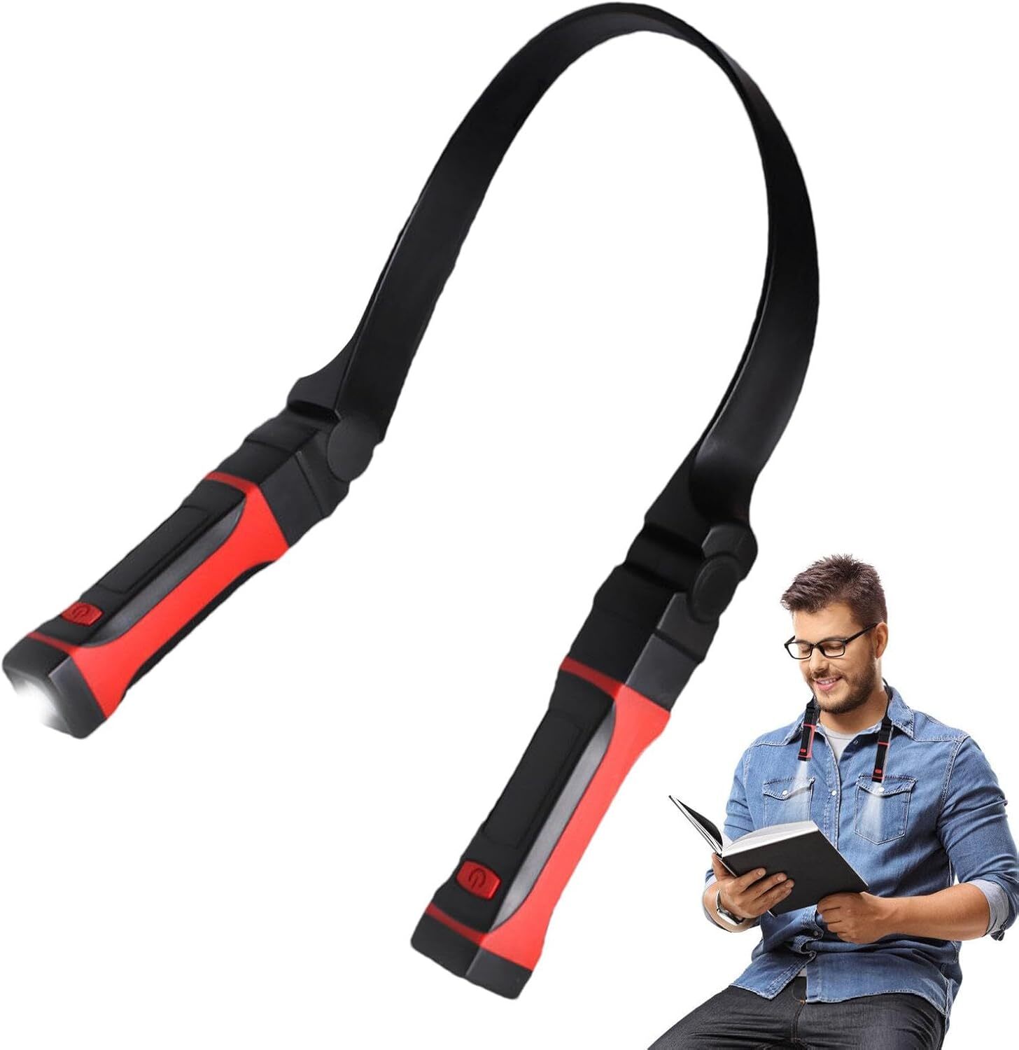 LED Halsleuchte Magnetische Adsorption Halsarbeitsleuchte Taschenlampe Halslampe