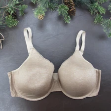 Gratlin Nursing Bra 40DD Brown Padded Underwire Adjustable Clasp Back