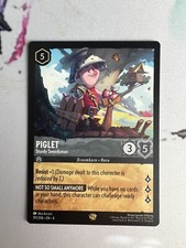 Disney Lorcana - Ursula  s Return - Piglet - Sturdy Swordsman - 191/204 Legendary