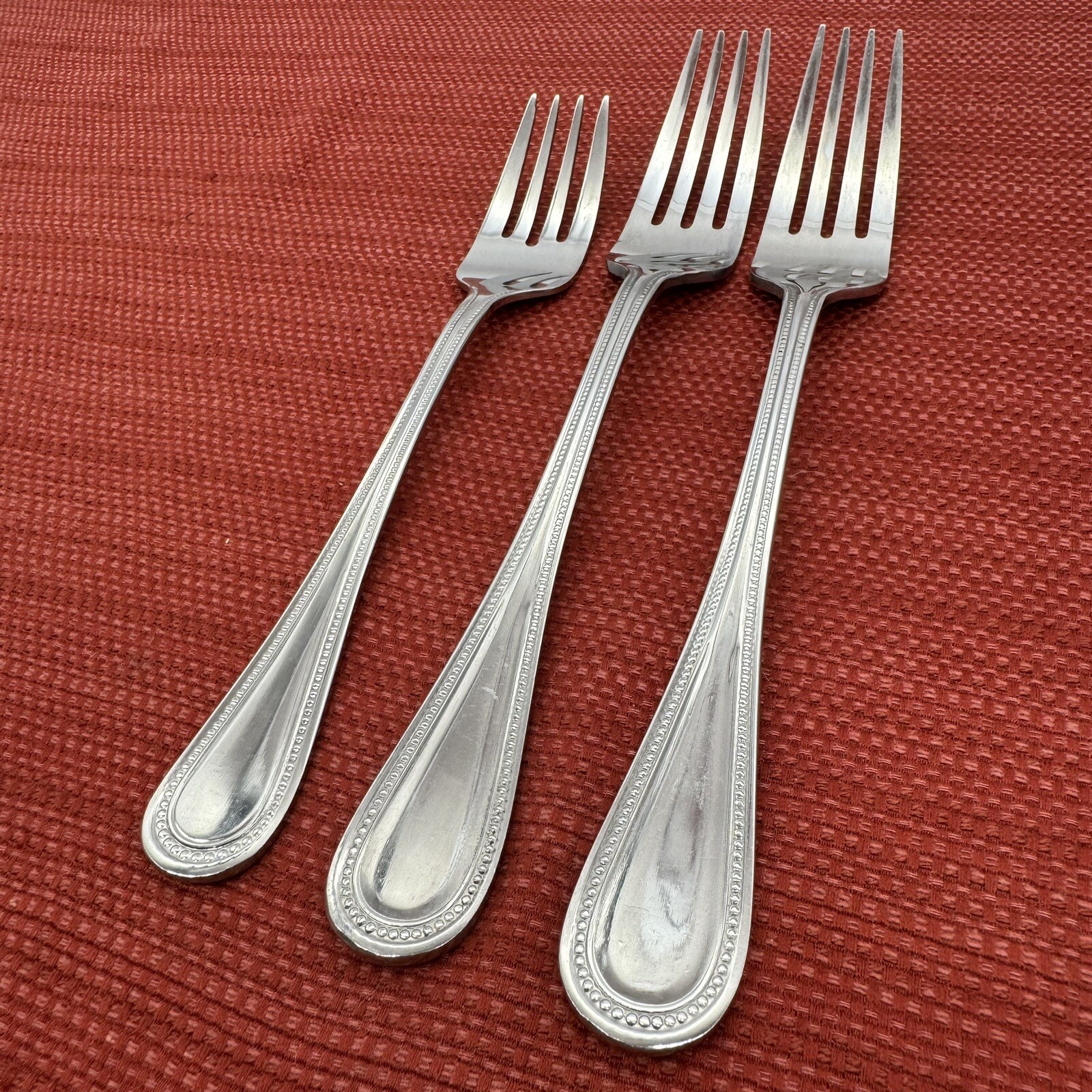 3-Piece Lot Wallace CONTINENTAL BEAD Glossy 18/10 Stainless 