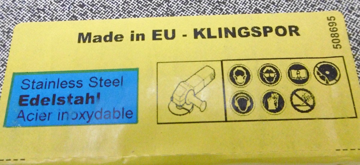 Klingspor Trennscheibe A 60 TZ – Für Dünnwandige Bleche, Edelstahl, NE-Metalle, 125x1x22,23 Mm