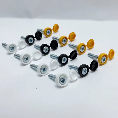 Registration Number Plate Fixing Screws And Caps Replacement Set For Audi