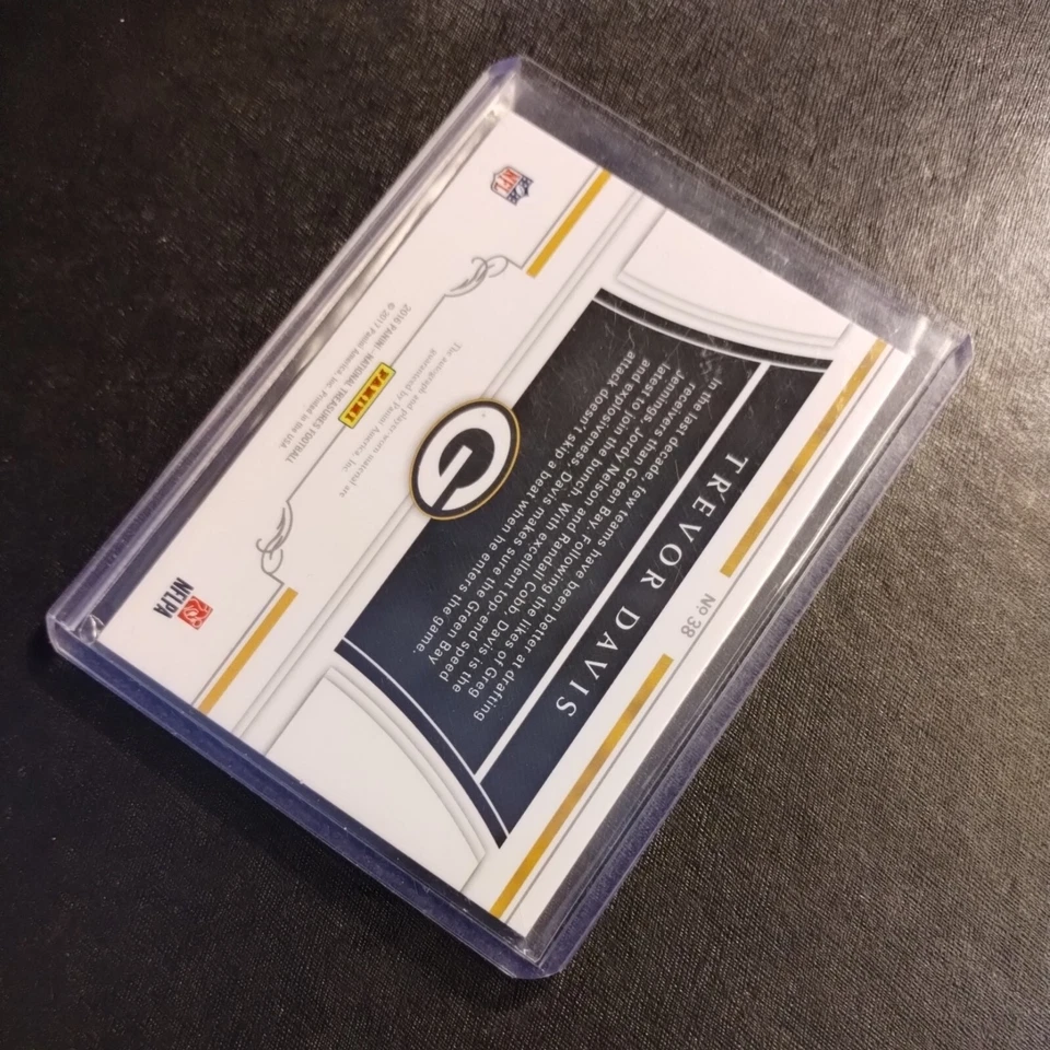 #22/25 Trevor Davis Rookie Patch Auto 2016 National Treasures Cal Packers Raider - Image 3 of 4