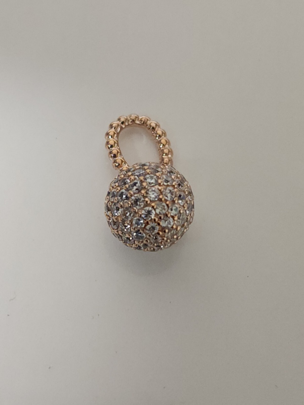 AUTHENTIC PANDORA PAVE BALL PENDANT #388686C01 | eBay