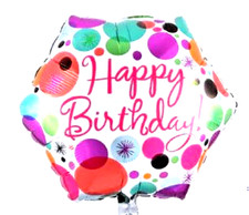 Balloon 18" Happy Birthday Colors Mylar Foil Balloon Party Decoration