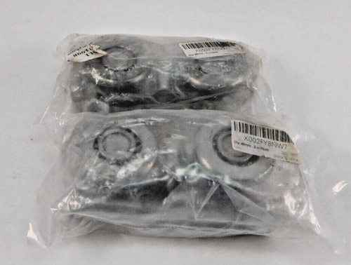(Set di 2) Carrello Sospeso per Porta Fienile 46mm Doppia Ruota Binario Rulli - Foto 2 di 5