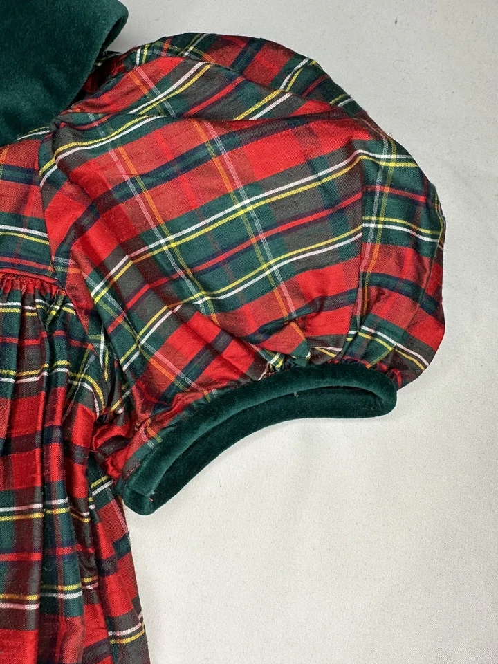 Strasburg Silk Plaid Dress Size 5 - Image 3 of 4