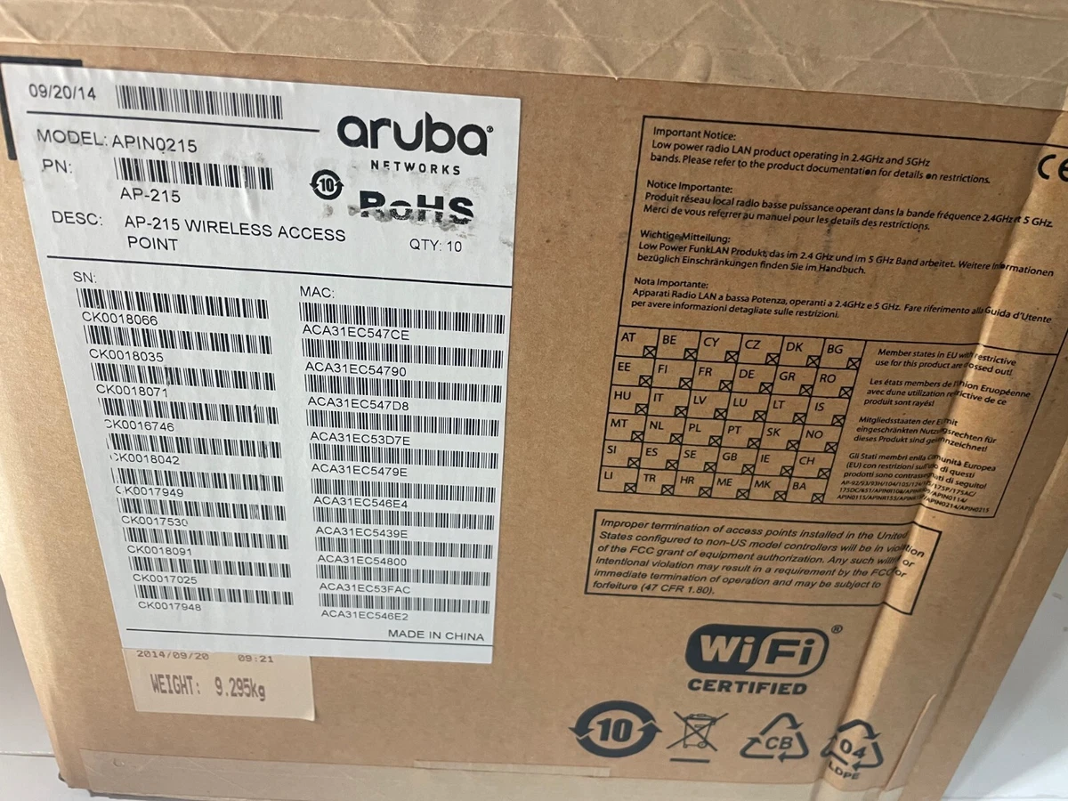 Punto De Acceso WiFi Aruba AP-515-US 802.11ax - Usado, Probado Y Funcionando