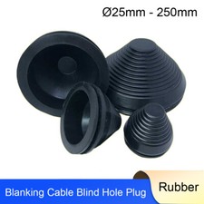 Blanking Grommets Rubber Grommet Closed Blind Hole Plug Cable Bungs  25mm -250mm