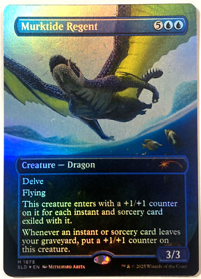 MTG Murktide Regent RAINBOW FOIL Secret Lair Drop 1878 NM | eBay