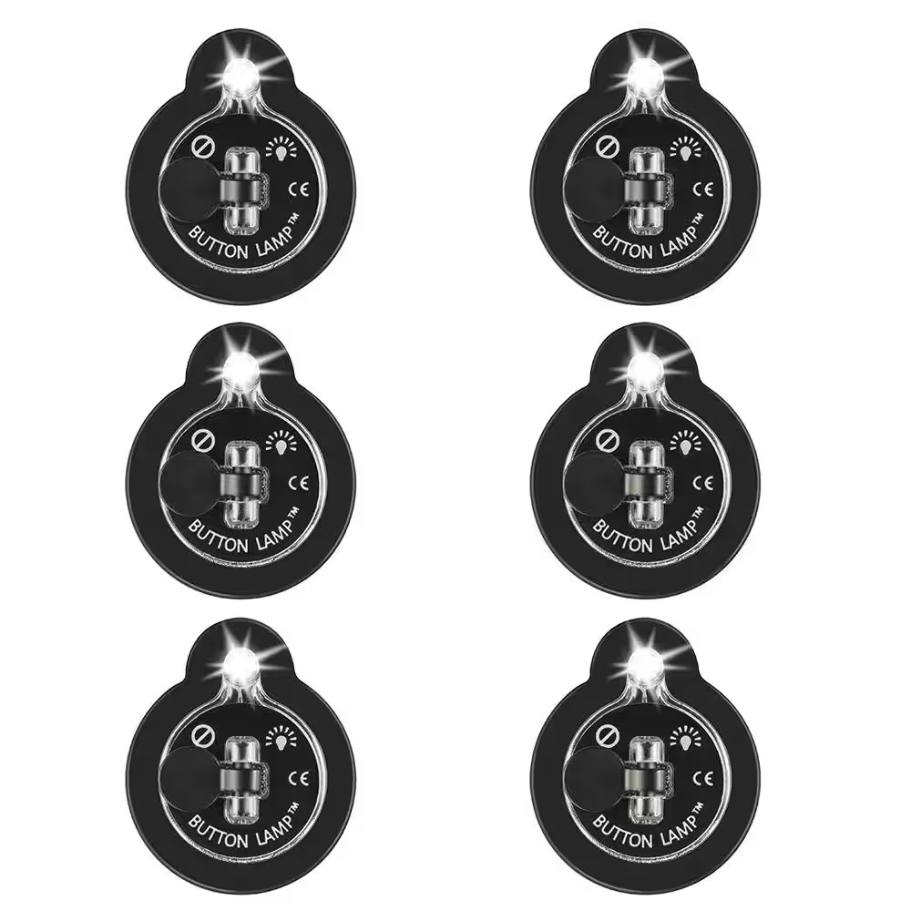 Small Ultra-Bright Adhesive LEDs Light Package Lightweight Utility Lights 6-PACK