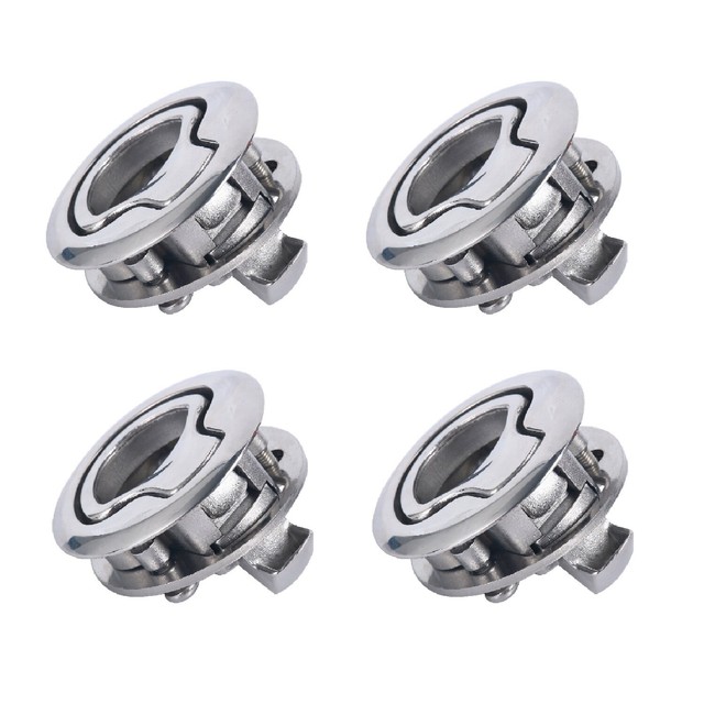 2 Inch Marine Boat Stainless Steel Flush Pull Slam Hatch Latch Non