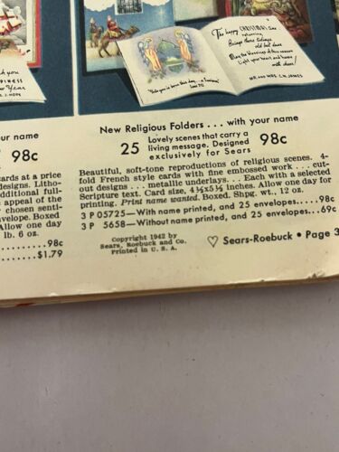 Vintage 1942 SEARS Weihnachtsbuch Katalog - Original - Bild 6 von 17