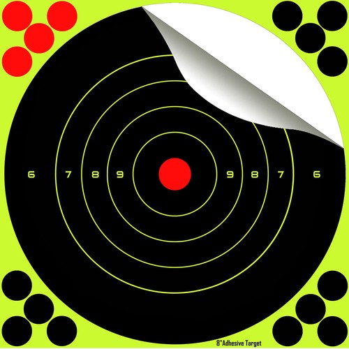 Splatter Target 8" Shoot rifle pistol reactive air cheap targets N C 8 TYPE 'B' - Picture 2 of 3