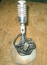 Film Industry  Goose Neck Mount Xlr Plug Low Imp Ribbon Mic  Working Order