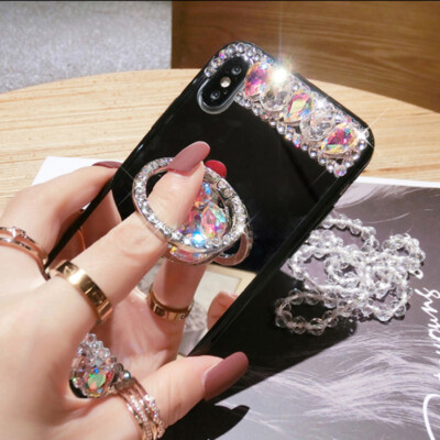 Glitter Sparkle Bling Mirror Diamond Ring Case For iPhone 12 Pro Max 11 XS XR 8