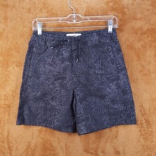 ABERCROMBIE Shorts Boys Size 11 12 Gray Mineral Wash Chino Pull On Pockets