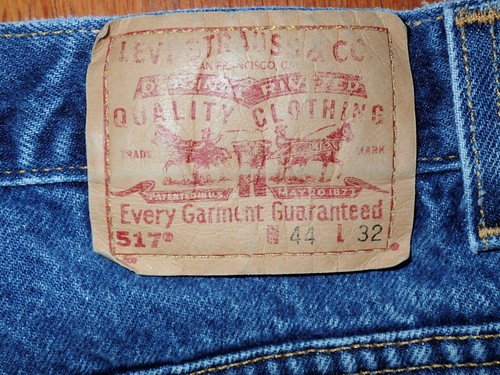DE COLECCIÓN LEVIS 517 CORTE BOTA talla W44 L32 BLUE JEANS mide 40"" x 30,5"" (#561) - Imagen 7 de 9