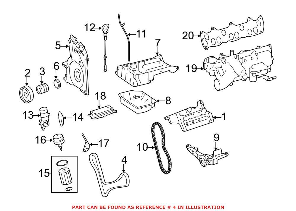 Genuine Timing Chain Double Sleeve Row Type 0009936376 For
