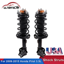 Pair Front Complete Shocks Struts & Coil Springs For 2009-2015 Honda Pilot 3.5L
