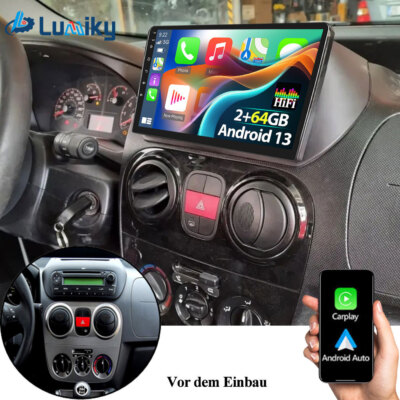 64G Carplay Android Autoradio Für Fiat Qubo/Fiorino Citroen Nemo Peugeot Bipper