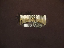 Dockers Paradise Found Leave No Footprints Relax Hawaii Beach Brown T Shirt L