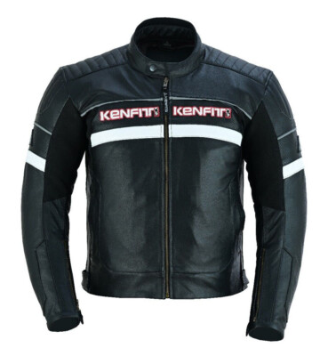 Motorrad Leder Biker Jacke Herren Moto Wasserdicht Schwarz Motorrad CE Gepanzert