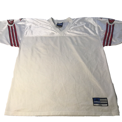 San Francisco 49ers White Adidas Jersey Size XXL (Stain Present