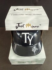 MELKY CABRERA JUST MINORS  AUTOGRAPHED TAMPA YANKEES MINI HELMET 