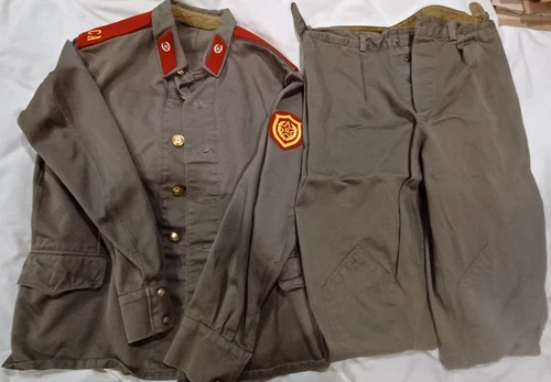 Vintage 70's Soviet Uniform USSR Military Cold War Enlisted Soviet Rifles unit