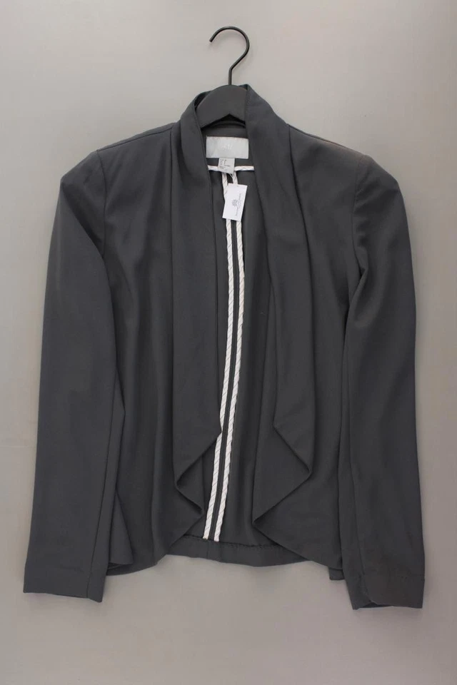 ✅ Second Life Fashion H&M Blazer für Damen Gr. 38, M grau aus Polyester ✅ - Bild 1 von 4