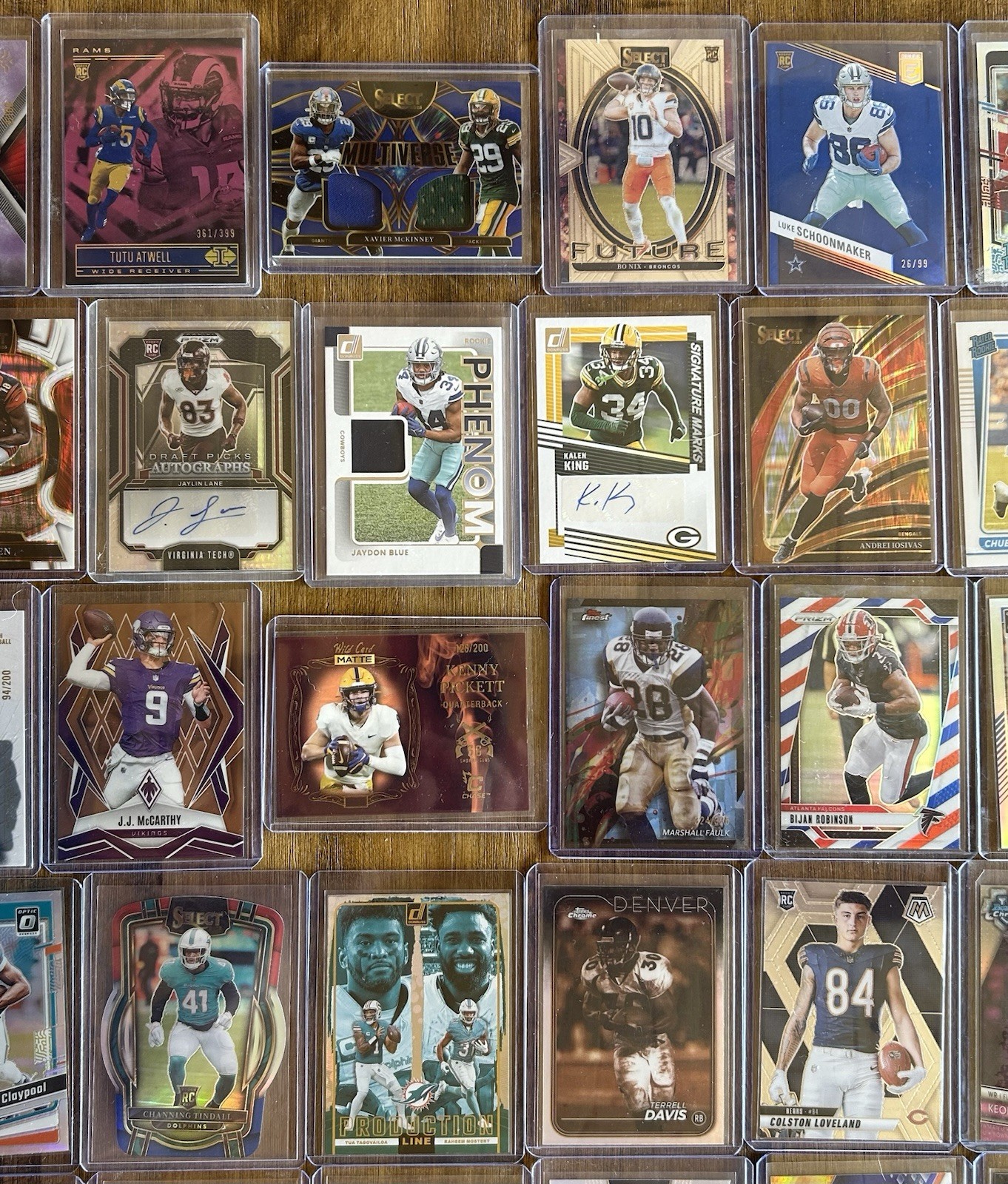 201 Card NFL Football Lot - PSA Graded,RC,Auto Patch,Numbered,Parallels,Inserts view 11