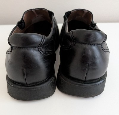London Underground loafers slip on shoes black square toe  display picture 3
