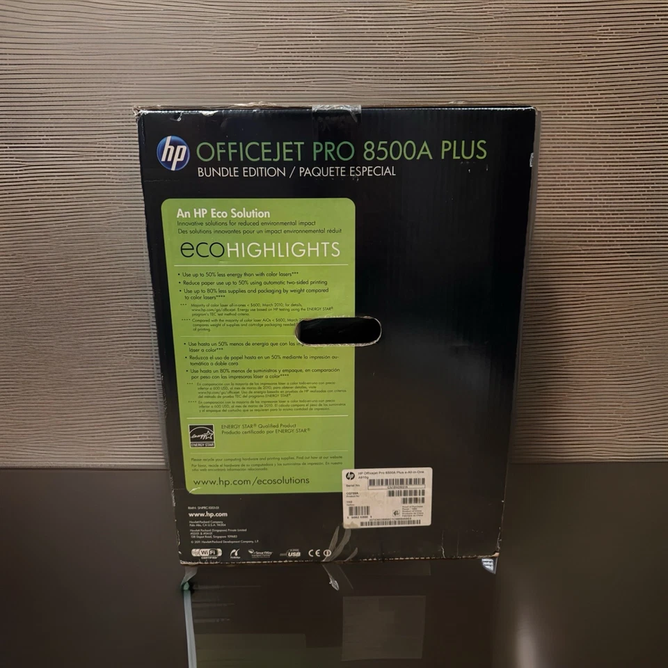 NEW In Box HP OfficeJet Pro 8500A Plus All-In-One Bundle Edition Inkjet Printer - Image 2 of 3