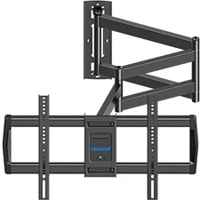 37.9" long arm tv wall mount for most 42-75 inch tvs, full motion corner wall...