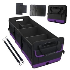 Trunk Organizer for Car, Sturdy Storage Organization with Non-Slip 35.5 Purple