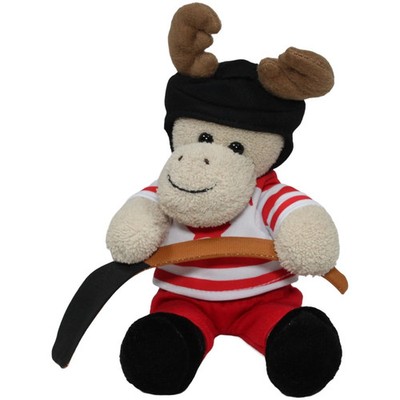 Canada Life Elch als Eishockeyspieler, sitzend Kuscheltier 25cm Gebraucht
