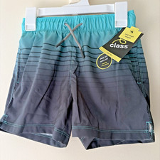 Art Class Boys Size S 6/7 Swim Trunks Mid-Thigh Length Pocket Inner Line UPF 50